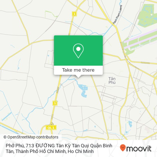 Phở Phú, 713 ĐƯỜNG Tân Kỳ Tân Quý Quận Bình Tân, Thành Phố Hồ Chí Minh map