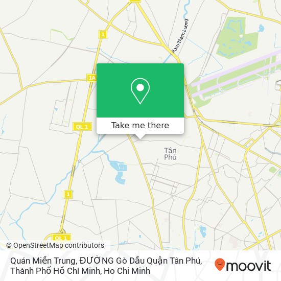 Quán Miền Trung, ĐƯỜNG Gò Dầu Quận Tân Phú, Thành Phố Hồ Chí Minh map