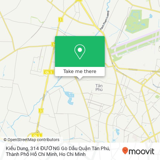 Kiều Dung, 314 ĐƯỜNG Gò Dầu Quận Tân Phú, Thành Phố Hồ Chí Minh map