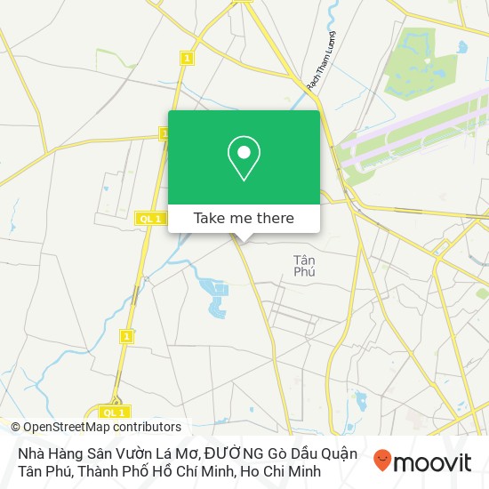 Nhà Hàng Sân Vườn Lá Mơ, ĐƯỜNG Gò Dầu Quận Tân Phú, Thành Phố Hồ Chí Minh map