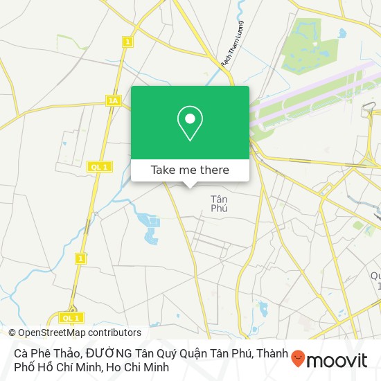 Cà Phê Thảo, ĐƯỜNG Tân Quý Quận Tân Phú, Thành Phố Hồ Chí Minh map