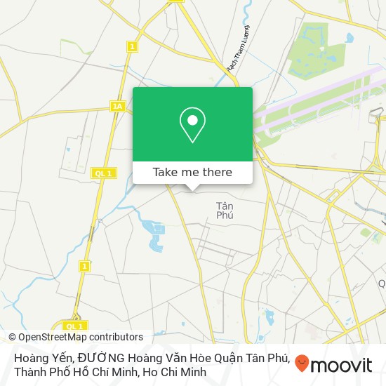 Hoàng Yến, ĐƯỜNG Hoàng Văn Hòe Quận Tân Phú, Thành Phố Hồ Chí Minh map