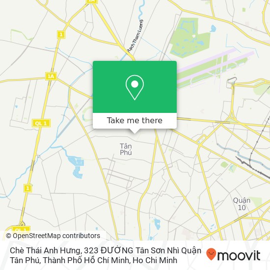 Chè Thái Anh Hưng, 323 ĐƯỜNG Tân Sơn Nhì Quận Tân Phú, Thành Phố Hồ Chí Minh map