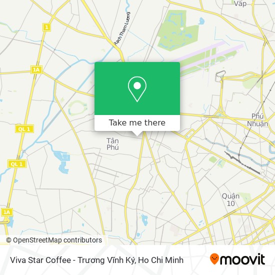 Viva Star Coffee - Trương Vĩnh Ký map