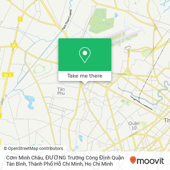 Cơm Minh Châu, ĐƯỜNG Trương Công Định Quận Tân Bình, Thành Phố Hồ Chí Minh map