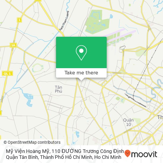 Mỹ Viện Hoàng Mỹ, 110 ĐƯỜNG Trương Công Định Quận Tân Bình, Thành Phố Hồ Chí Minh map