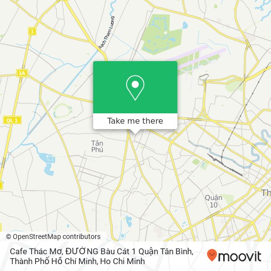 Cafe Thác Mơ, ĐƯỜNG Bàu Cát 1 Quận Tân Bình, Thành Phố Hồ Chí Minh map