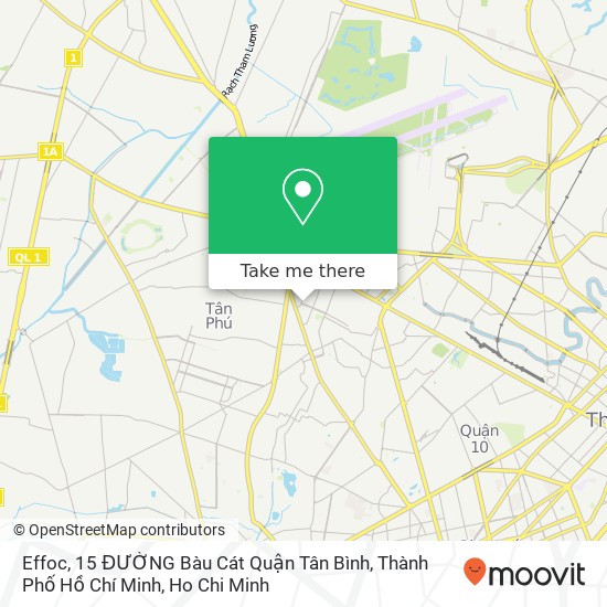 Effoc, 15 ĐƯỜNG Bàu Cát Quận Tân Bình, Thành Phố Hồ Chí Minh map