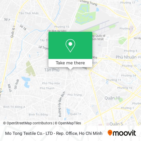 Mo Tong Textile Co.- LTD - Rep. Office map