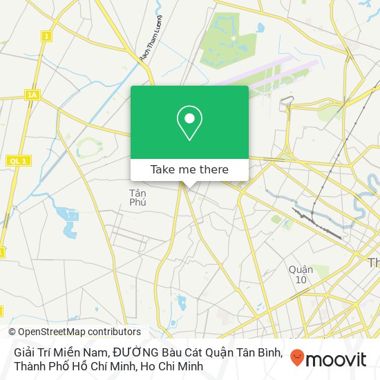 Giải Trí Miền Nam, ĐƯỜNG Bàu Cát Quận Tân Bình, Thành Phố Hồ Chí Minh map