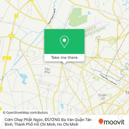 Cơm Chay Phật Ngọc, ĐƯỜNG Ba Vân Quận Tân Bình, Thành Phố Hồ Chí Minh map