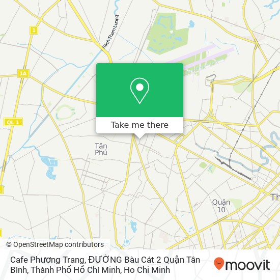 Cafe Phương Trang, ĐƯỜNG Bàu Cát 2 Quận Tân Bình, Thành Phố Hồ Chí Minh map