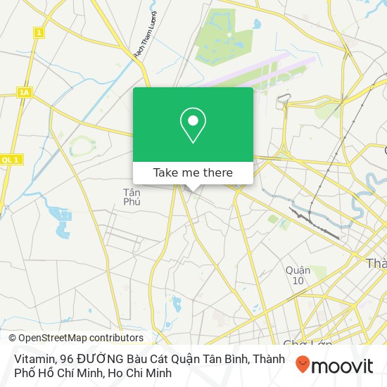 Vitamin, 96 ĐƯỜNG Bàu Cát Quận Tân Bình, Thành Phố Hồ Chí Minh map