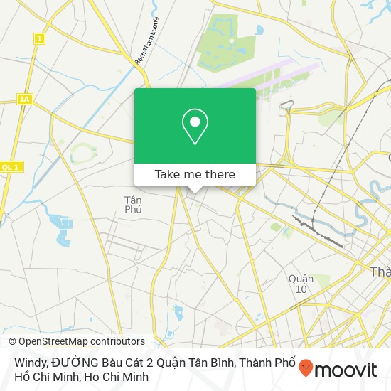 Windy, ĐƯỜNG Bàu Cát 2 Quận Tân Bình, Thành Phố Hồ Chí Minh map