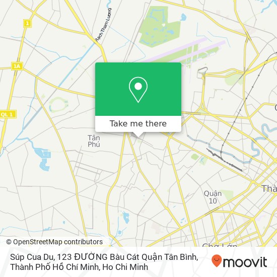 Súp Cua Du, 123 ĐƯỜNG Bàu Cát Quận Tân Bình, Thành Phố Hồ Chí Minh map