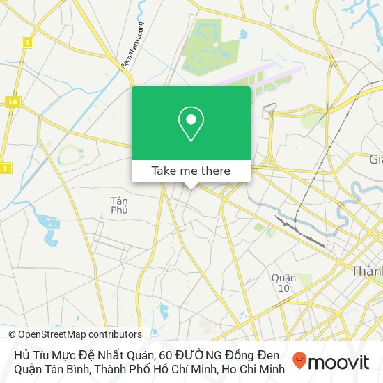 Hủ Tíu Mực Đệ Nhất Quán, 60 ĐƯỜNG Đồng Đen Quận Tân Bình, Thành Phố Hồ Chí Minh map