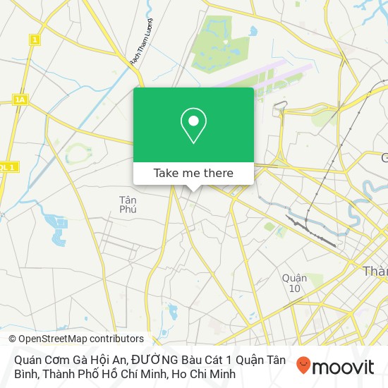 Quán Cơm Gà Hội An, ĐƯỜNG Bàu Cát 1 Quận Tân Bình, Thành Phố Hồ Chí Minh map