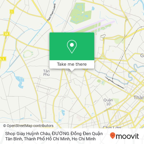 Shop Giày Huỳnh Châu, ĐƯỜNG Đồng Đen Quận Tân Bình, Thành Phố Hồ Chí Minh map