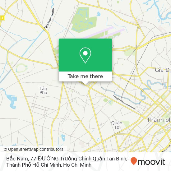 Bắc Nam, 77 ĐƯỜNG Trường Chinh Quận Tân Bình, Thành Phố Hồ Chí Minh map