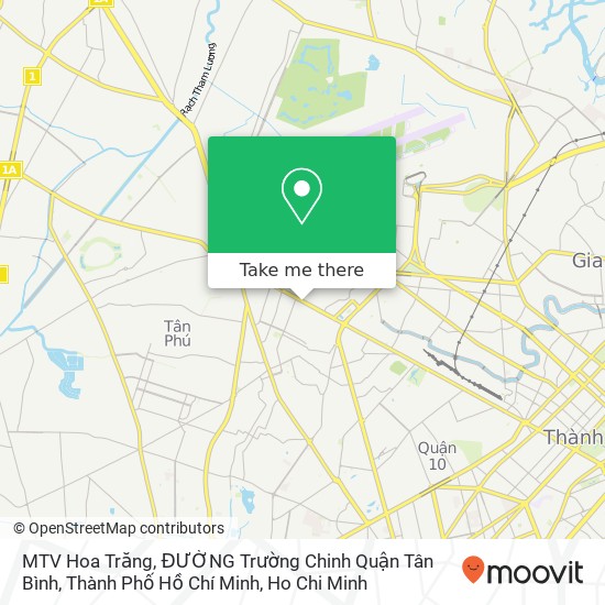 MTV Hoa Trăng, ĐƯỜNG Trường Chinh Quận Tân Bình, Thành Phố Hồ Chí Minh map