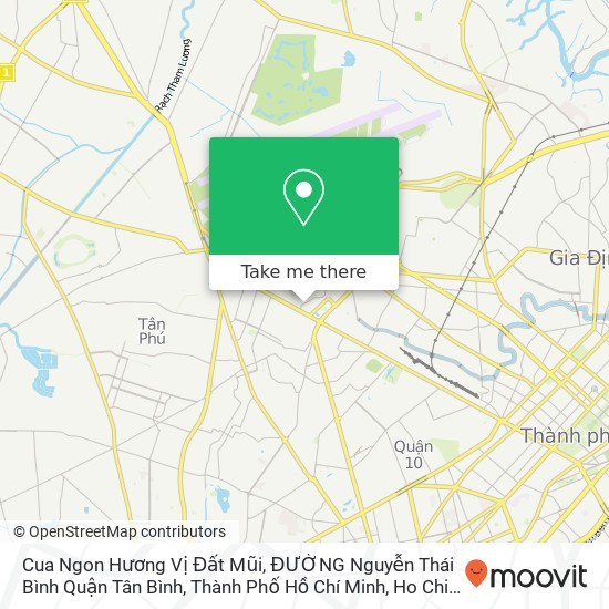 Cua Ngon Hương Vị Đất Mũi, ĐƯỜNG Nguyễn Thái Bình Quận Tân Bình, Thành Phố Hồ Chí Minh map