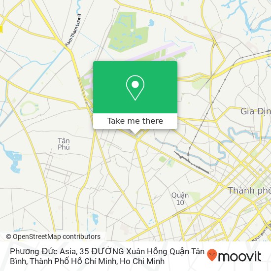 Phương Đức Asia, 35 ĐƯỜNG Xuân Hồng Quận Tân Bình, Thành Phố Hồ Chí Minh map