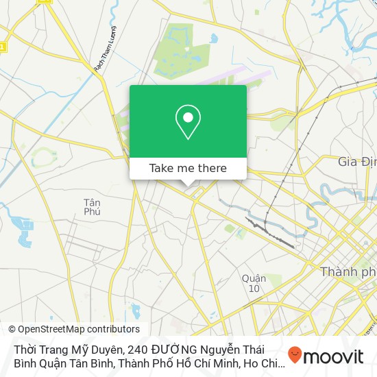 Thời Trang Mỹ Duyên, 240 ĐƯỜNG Nguyễn Thái Bình Quận Tân Bình, Thành Phố Hồ Chí Minh map