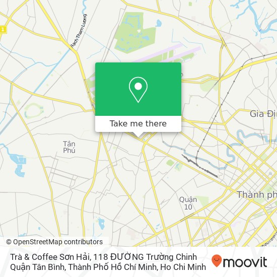 Trà & Coffee Sơn Hải, 118 ĐƯỜNG Trường Chinh Quận Tân Bình, Thành Phố Hồ Chí Minh map