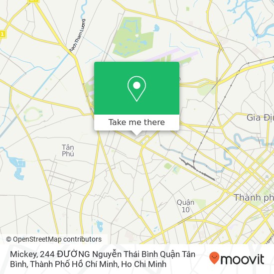 Mickey, 244 ĐƯỜNG Nguyễn Thái Bình Quận Tân Bình, Thành Phố Hồ Chí Minh map