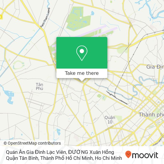 Quán Ăn Gia Đình Lạc Viên, ĐƯỜNG Xuân Hồng Quận Tân Bình, Thành Phố Hồ Chí Minh map