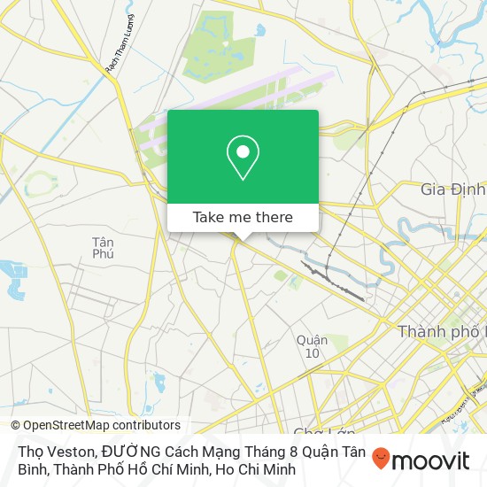 Thọ Veston, ĐƯỜNG Cách Mạng Tháng 8 Quận Tân Bình, Thành Phố Hồ Chí Minh map