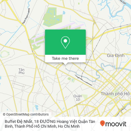 Buffet Đệ Nhất, 18 ĐƯỜNG Hoàng Việt Quận Tân Bình, Thành Phố Hồ Chí Minh map