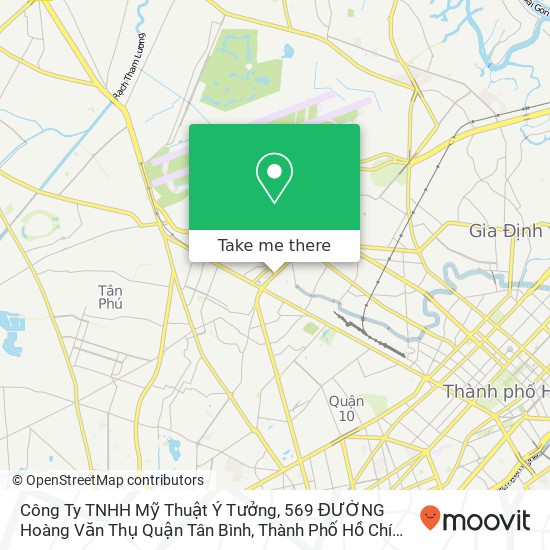 Công Ty TNHH Mỹ Thuật Ý Tưởng, 569 ĐƯỜNG Hoàng Văn Thụ Quận Tân Bình, Thành Phố Hồ Chí Minh map