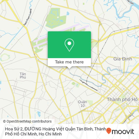 Hoa Sứ 2, ĐƯỜNG Hoàng Việt Quận Tân Bình, Thành Phố Hồ Chí Minh map