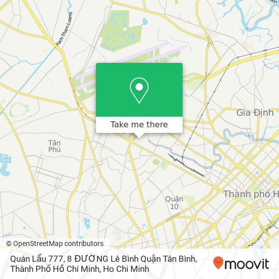 Quán Lẩu 777, 8 ĐƯỜNG Lê Bình Quận Tân Bình, Thành Phố Hồ Chí Minh map