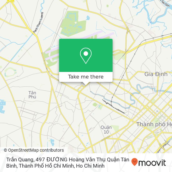 Trần Quang, 497 ĐƯỜNG Hoàng Văn Thụ Quận Tân Bình, Thành Phố Hồ Chí Minh map