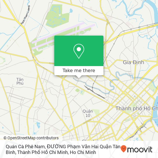 Quán Cà Phê Nam, ĐƯỜNG Phạm Văn Hai Quận Tân Bình, Thành Phố Hồ Chí Minh map