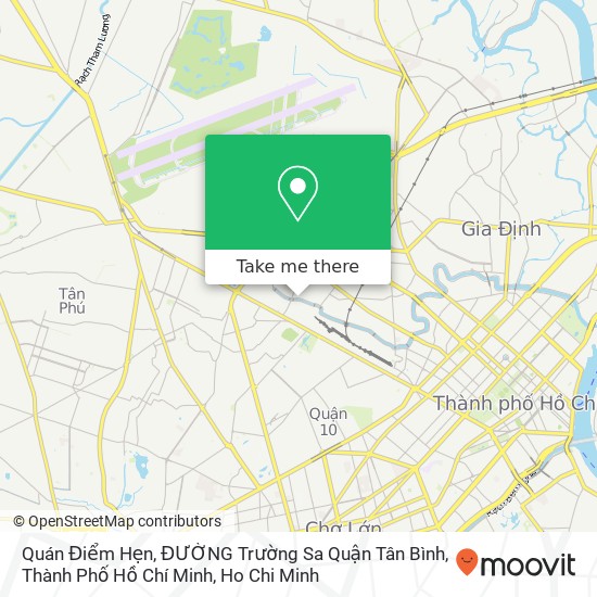 Quán Điểm Hẹn, ĐƯỜNG Trường Sa Quận Tân Bình, Thành Phố Hồ Chí Minh map