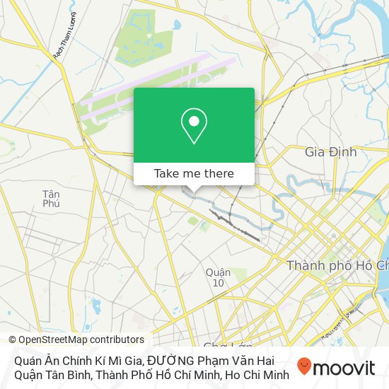 Quán Ăn Chính Kí Mì Gia, ĐƯỜNG Phạm Văn Hai Quận Tân Bình, Thành Phố Hồ Chí Minh map