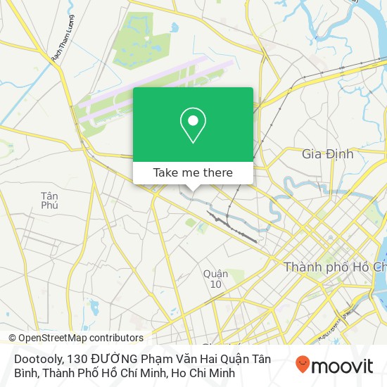 Dootooly, 130 ĐƯỜNG Phạm Văn Hai Quận Tân Bình, Thành Phố Hồ Chí Minh map