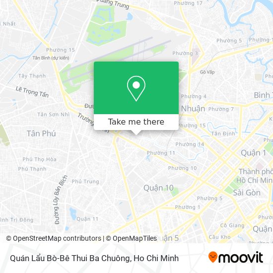 Quán Lẩu Bò-Bê Thui Ba Chuông map