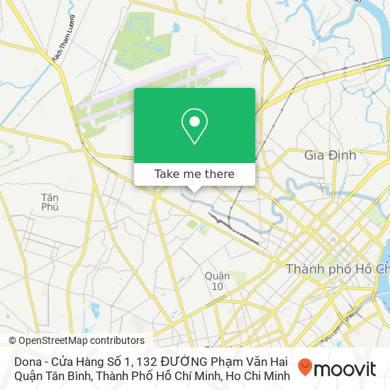 Dona - Cửa Hàng Số 1, 132 ĐƯỜNG Phạm Văn Hai Quận Tân Bình, Thành Phố Hồ Chí Minh map