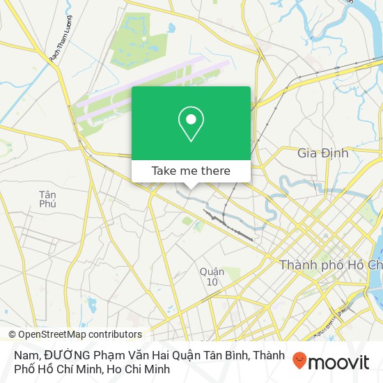 Nam, ĐƯỜNG Phạm Văn Hai Quận Tân Bình, Thành Phố Hồ Chí Minh map