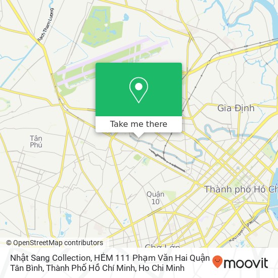 Nhật Sang Collection, HẺM 111 Phạm Văn Hai Quận Tân Bình, Thành Phố Hồ Chí Minh map