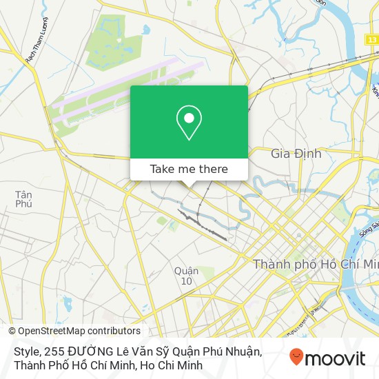 Style, 255 ĐƯỜNG Lê Văn Sỹ Quận Phú Nhuận, Thành Phố Hồ Chí Minh map