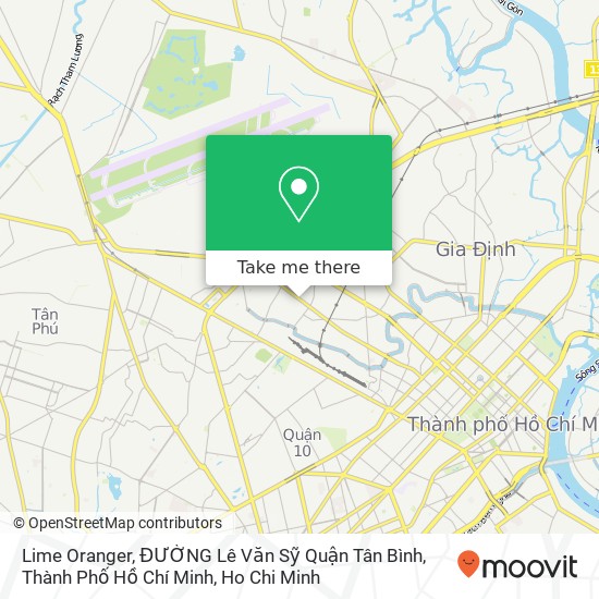 Lime Oranger, ĐƯỜNG Lê Văn Sỹ Quận Tân Bình, Thành Phố Hồ Chí Minh map