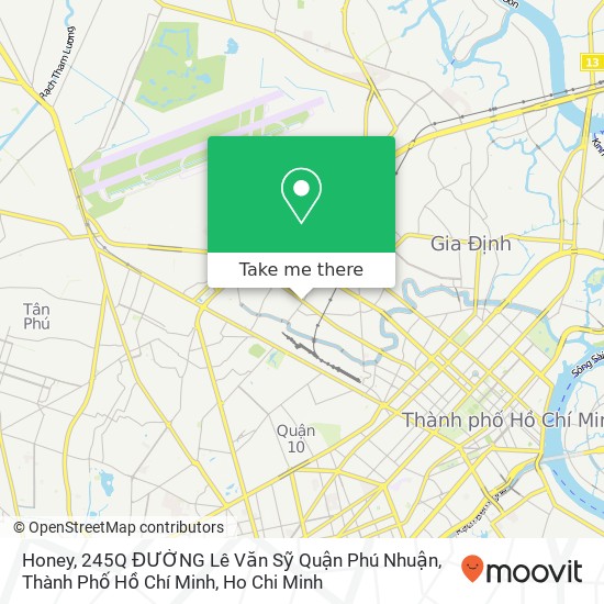 Honey, 245Q ĐƯỜNG Lê Văn Sỹ Quận Phú Nhuận, Thành Phố Hồ Chí Minh map