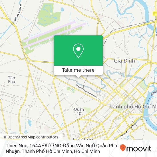 Thiên Nga, 164A ĐƯỜNG Đặng Văn Ngữ Quận Phú Nhuận, Thành Phố Hồ Chí Minh map