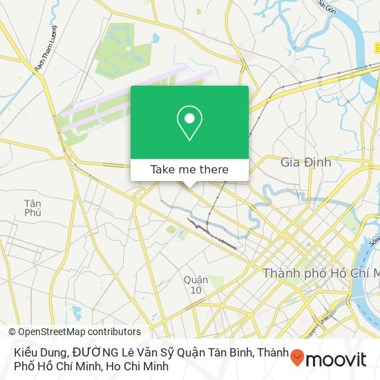 Kiều Dung, ĐƯỜNG Lê Văn Sỹ Quận Tân Bình, Thành Phố Hồ Chí Minh map