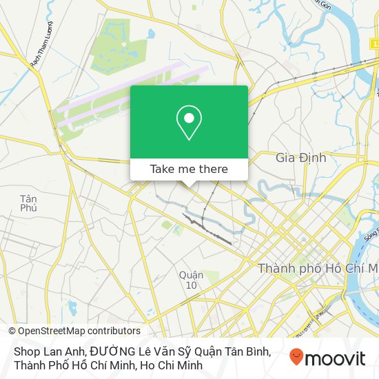 Shop Lan Anh, ĐƯỜNG Lê Văn Sỹ Quận Tân Bình, Thành Phố Hồ Chí Minh map